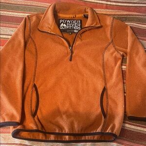 Powder River Outfitters Orange Fleece Sweatshirt